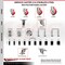 Service Caster 4 Inch 316SS Red Polyurethane Wheel Swivel Bolt Hole Caster Brakes SCC, 2PK SCC-SS316BH20S414-PPUB-RED-2-TLB-2 - alternate 2